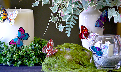 decorative butterfly accents The beauty of displays and centerpieces is